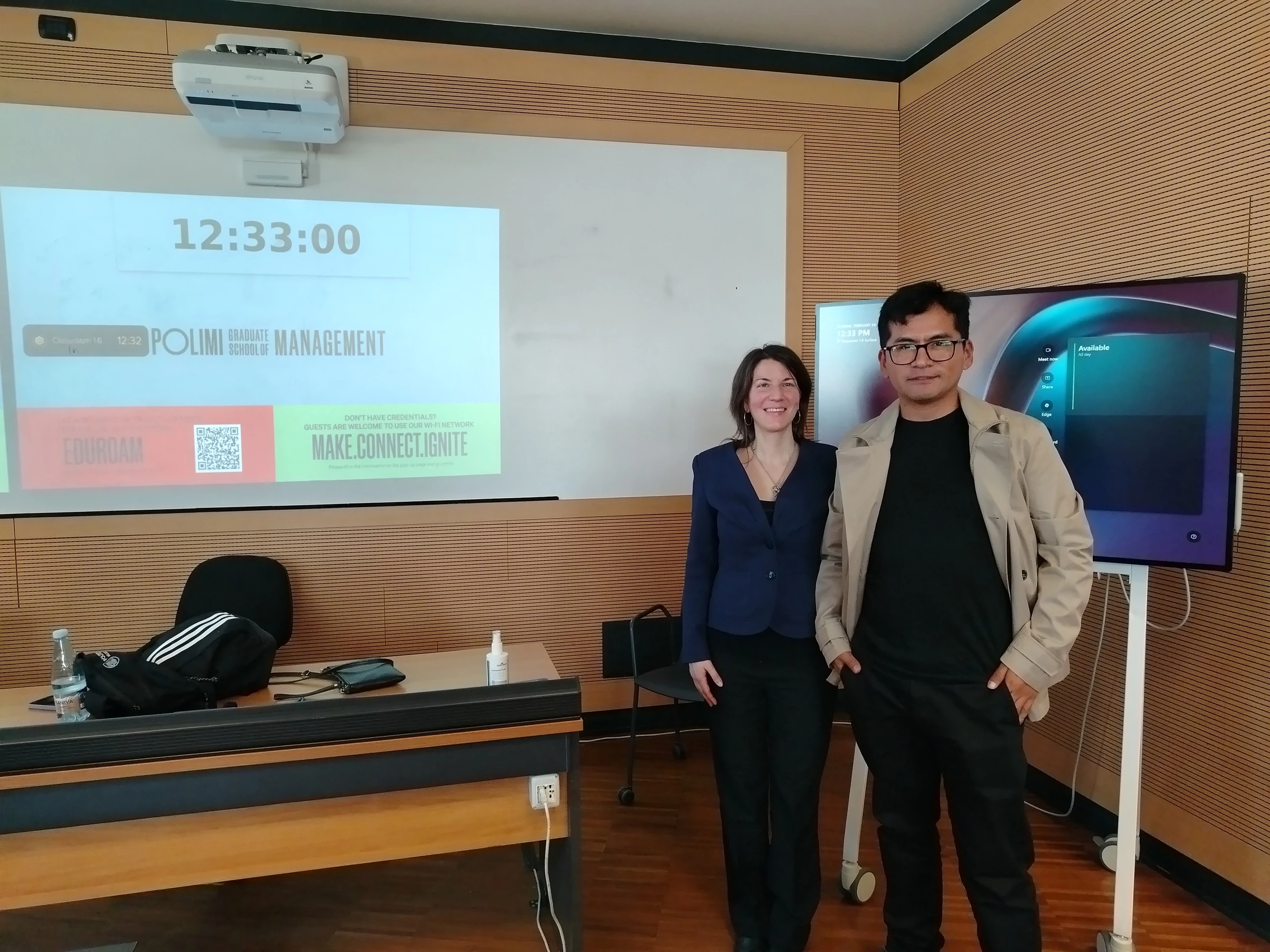 Elvis Lope en un programa de tecnología para Supply Chain en Milán